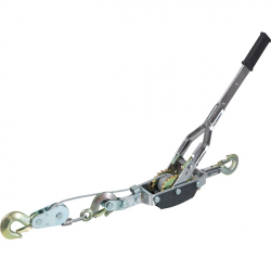 Treuil forestier portatif avec crochets arrimage, forte traction, câble  acier